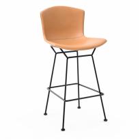 Bertoia Leather‑Covered Barstool