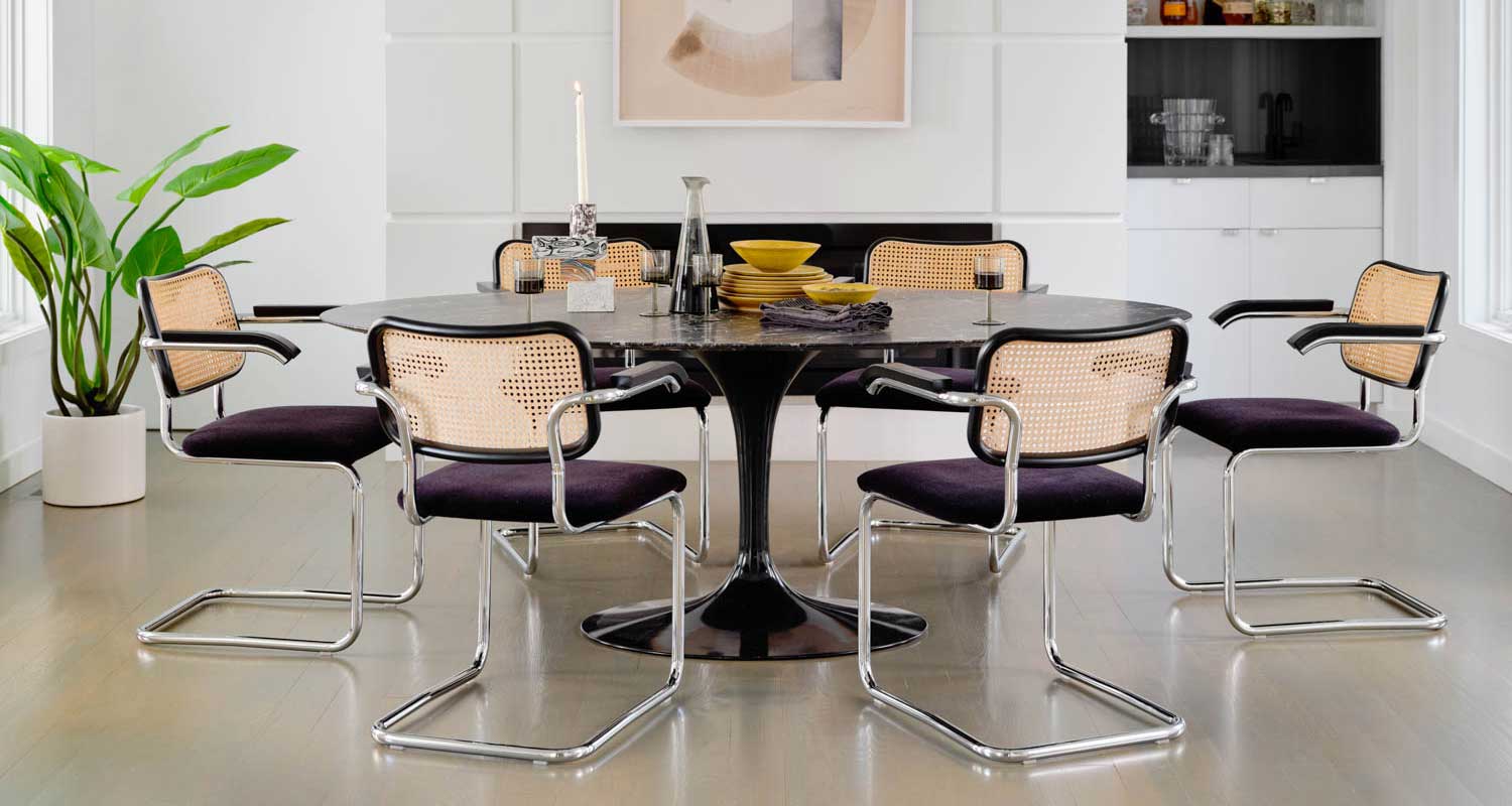 Knoll Saarinen Dining Table with Cesca Chairs