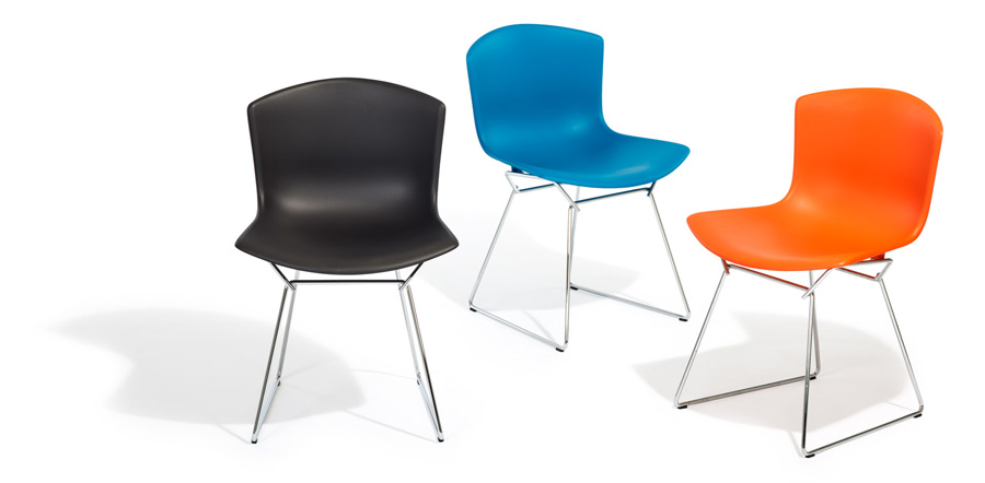 Bertoia Molded Shell Chair Plastic Side Chair by Knoll